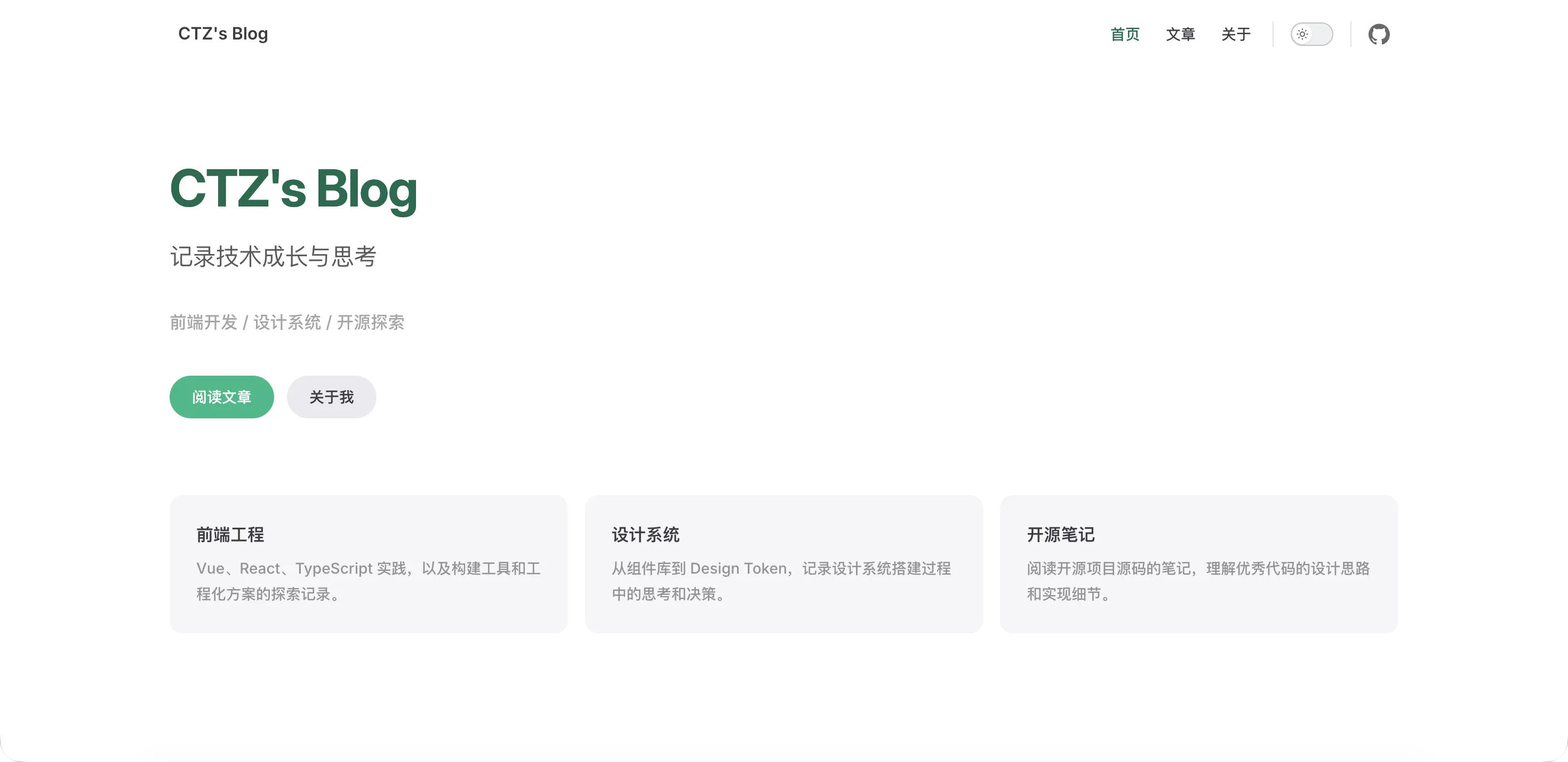 图3 Blog CTZ V1 和 V2 的模板大致长这样